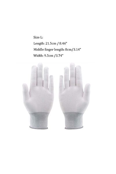 Choice L Size 1pair Car Vinyl Wrap Gloves Anti-static Window Tinting Film Install Gloves Nylon Pu Coated Fi