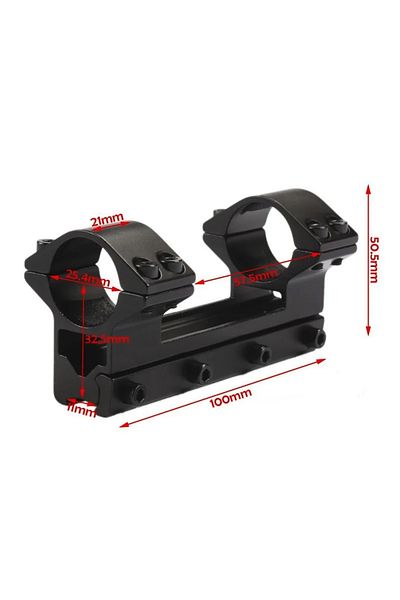 Choice 11mm Scope Mount Rings Tactical Hunting Integral Flat Top Dual Ring 25.4mm 1" Ring 11mm/20mm Weaver