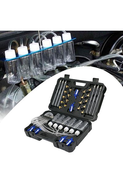 Choice Diesel Injector Flow Meter Test Set Auto Repair Tools for Vehicle Truck Fuel Injector Oil Injecto...