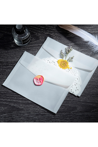 Choice9 11.5 × 8.2 سم، 20 قطعة/عبوة، أظرف ورقية شبه شفافة مقاومة لحمض الكبريت...