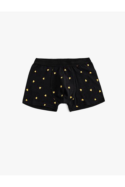 Koton Cotton Patterned Elastic Waist Boxer Set