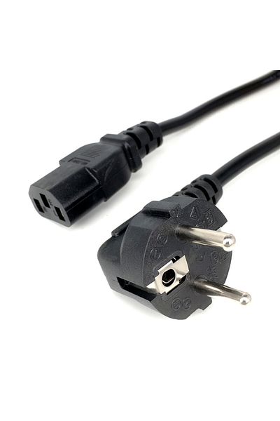 Choice كابل طاقة 1.8 متر من الاتحاد الأوروبي، سلك تمديد طاقة تيار متردد متوافق مع معايير Euro IEC C13، 1.2 متر، 1.5 متر، 1.8 متر، 3*0.75 مم لأجهزة الكمبيوتر الشخصية