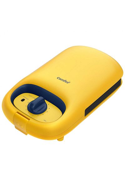 Comfee Sandwich Grill Comfee MC-JK1312P201, 600 W, placi antiaderente, timer, Galben