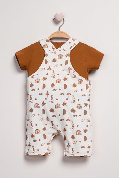 Baby Fou T-Shirt and Salopet Set - Set of 2