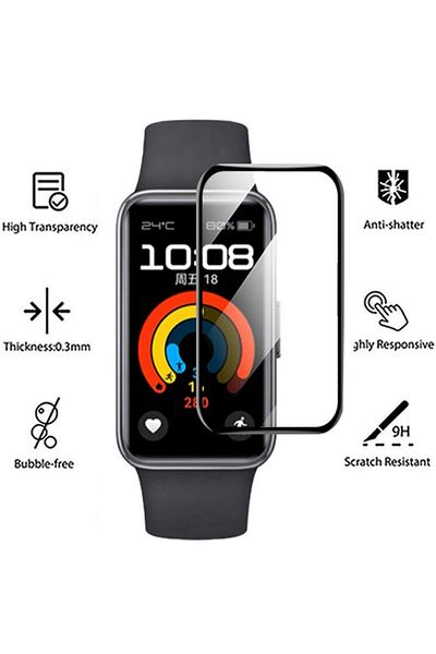 Choice For Huawei Band 6 5PCS 1-5PCS 3D Curved Tempered Glass For Huawei Band 9 8 7 6 Smartwatch Screen Pro