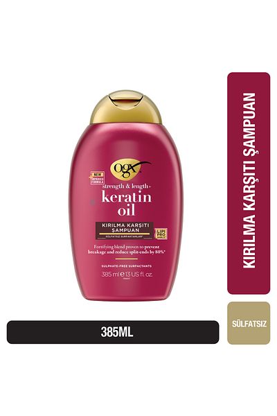 OGX 385 ml Anti-Dirty - Sulfate-Free Keratin Shampoo