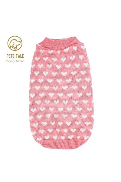 Choice Xxl Pink Winter Warm Pet Sweater With Heart Pattern For Small And Medium Dogs And Cats - Cute And Co