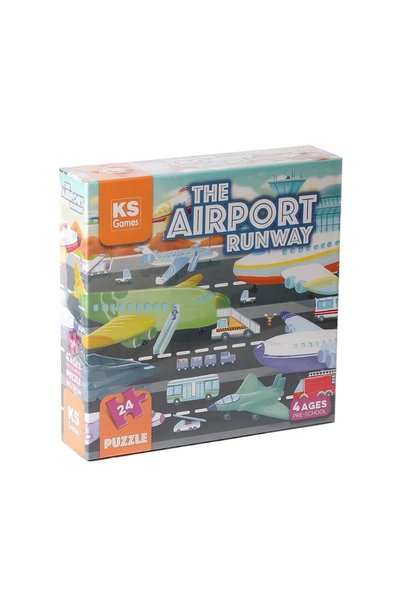 TWOX لغز الأطفال Prs 32707 The Airport Runway Pre School Puzzle -kspuzzle