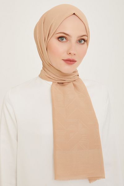 Armine Trend Pera Shawl 3-4872 Καφές με Γάλα