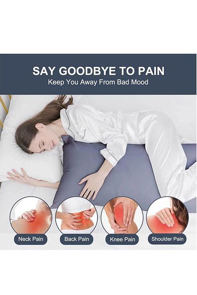 RevuBaby Soft Pillow - Tall, Double Cover, Fiber Filled, Adults 140X45 cm