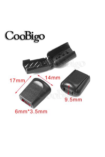 Choice C Style 25pcs Zipper Pull Rope Clamp Tether Tip Cord End Lock Clip Retainer For Lace Lanyard Paracor