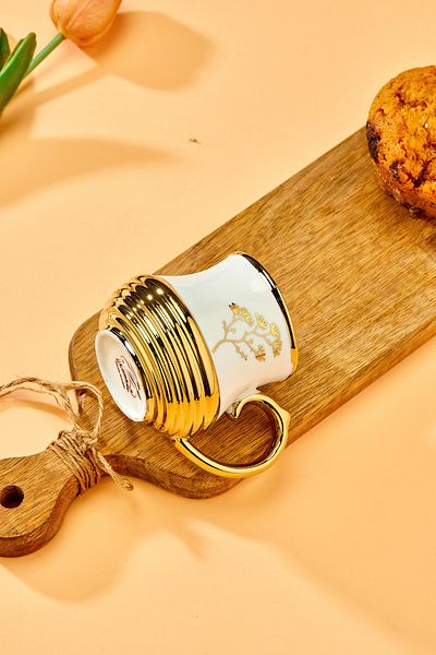 Cooker كوب بورسلين فاخر مذهب