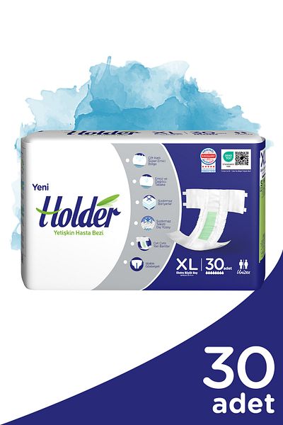 Holder Patient Diapers with Waist Band X Large 30 Pieces New Packaging