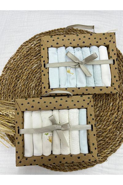Caramell 2025 Model Cotton Set of 7 Newborn Baby Wipes - 2 Pack