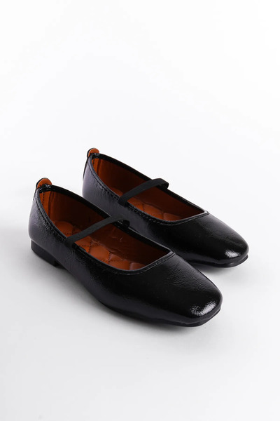 Giydim Gidiyor Crna lakirana koža Baletanke - Uspon