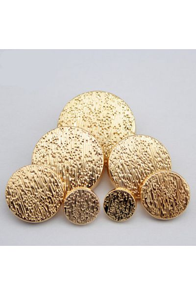 Choice 10pcs/lot Brand High-grade Metal Golden Buttons For Coat  Clothing Suit Fastener Plating Metal Bu...