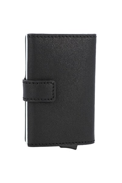 PIQUADRO , Black Square, Leather Wallet, Cardholder, 42023100, Black, For Men