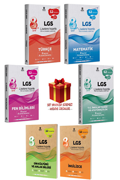 Başka Yayıncılık Başka Yayınları 8. Sınıf LGS Deneme Seti+Hediye