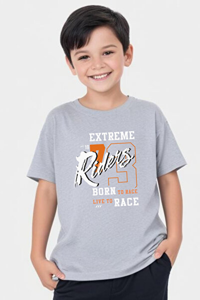 panios kids Tricou cu mânecă scurtă cu gât rotund pentru băiat cu imprimeu Ex...
