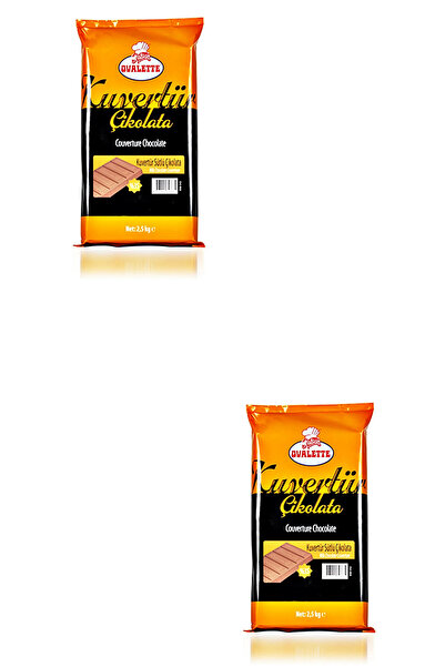 ovalette Sütlü Kuvertür Çikolata 2,5 Kg X2