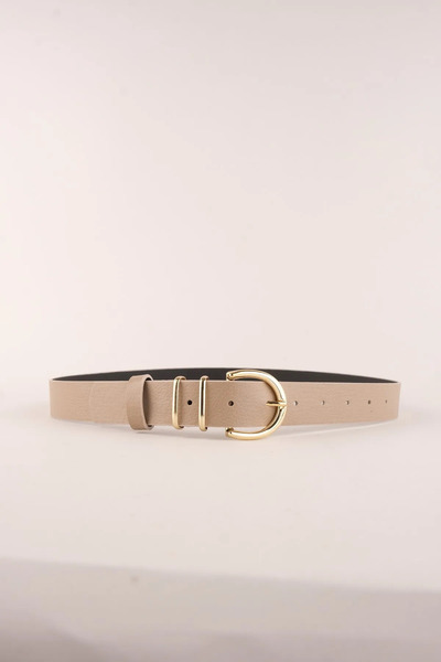 LİA KEMER Curea de damă cu cataramă aurie și punte metalică