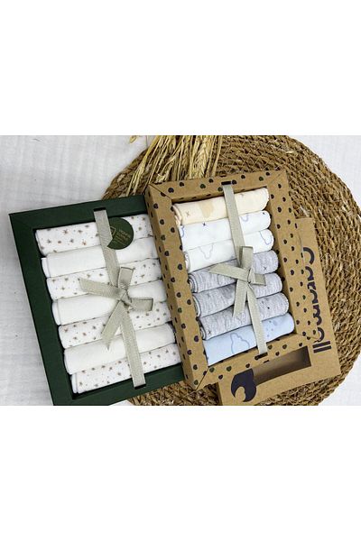 Caramell 2025 Model Cotton Set of 7 Newborn Baby Wipes - 2 Pack