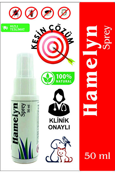 İstanbul İlaç HAMELYN SPREY Kedi, Köpek, Kuş, Tavşan, Bit , Pire , Kene, Karı...