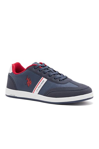 U.S. Polo Assn. Men's Navy Low-Top Sneakers,Lightweight Casual Shoes for Classic Look