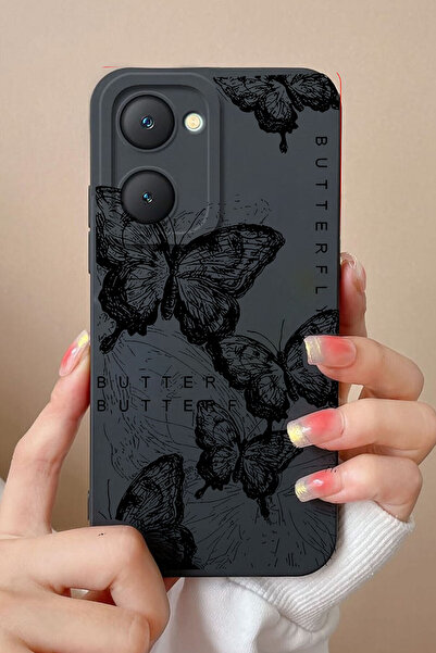 enfein حافظة هاتف منقوشة متوافقة مع هاتف Balporsuku Vivo Y18 PDNG01 غطاء الفراشة