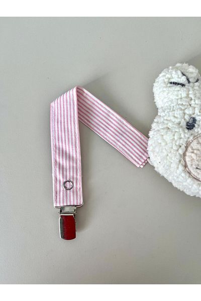 mugaSA Pacifier Strap Holder Pacifier Chain, 100% Cotton Patterned Poplin Fabric