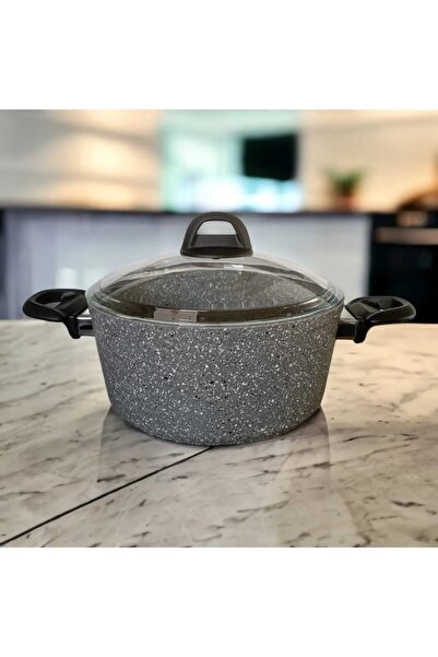 Hascevher Bianca Granite 24 cm Deep Pot