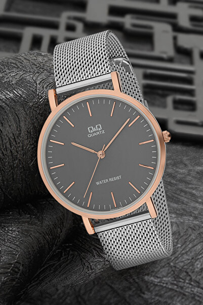 Q&Q Men's Wicker Strap Wristwatch