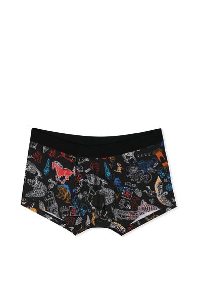 Colin's Black Regular Fit Printed Men's Underwear