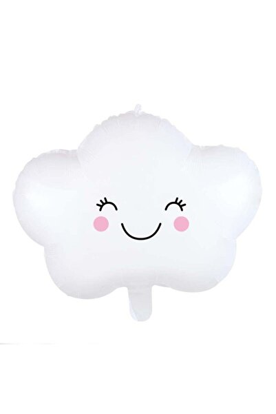 ikm balon Gülen Beyaz Bulut Folyo Balon - Bebek Çocuk Parti Kutlama