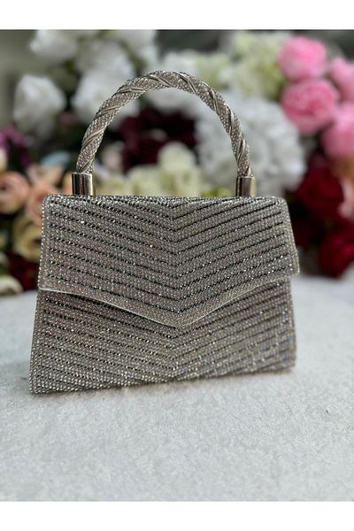 Blacktavern Βραδινό φόρεμα 586 Model - με πέτρινη λεπτομέρεια και ρίγες