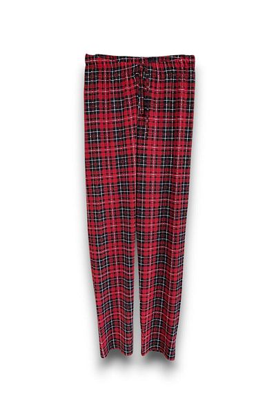 FORMO Pantaloni de pijama din țesătură Milan de înaltă calitate, flexibili, în carouri roșii