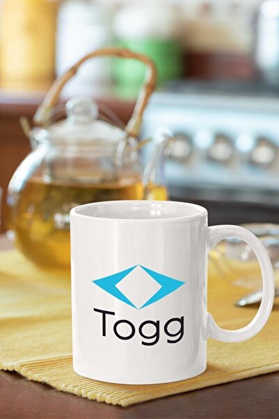 Piktorya كوب مطبوع عليه شعار Togg هدية عصرية