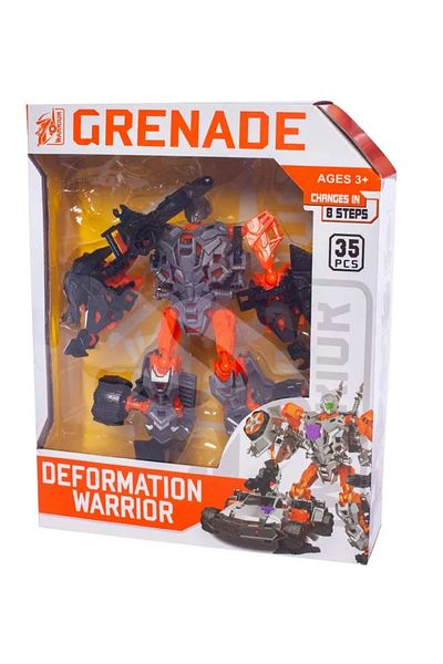 4İ Oyuncak Car Transforming into Deformation Warrior Robot in 8 Steps - Grenade