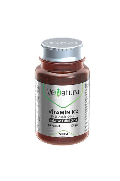 VeNatura Vitamin K2 (Menakuinon 7) 100Mcg 60 Capsules