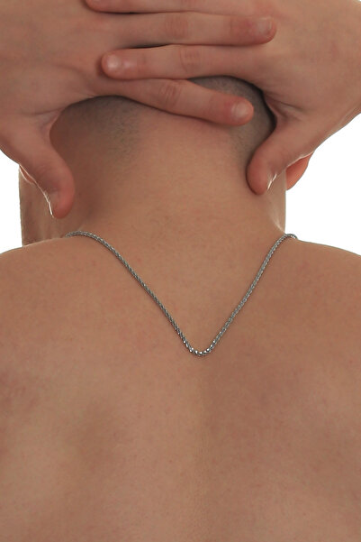 LABALABA Men's Fine Twist Chain Steel Necklace