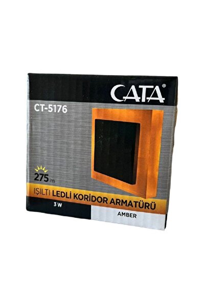Cata 3 W Koridor Led Aydinlatma CT-5176 Amber Isik