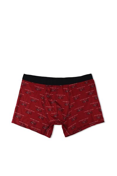 Colin's Boxer roșu Claret pentru bărbați, cu imprimeu modern, Cl 1066108