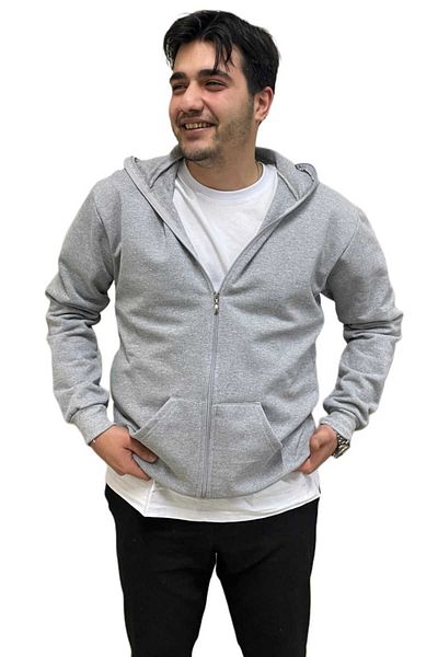 EMKA GİYİM Double Hooded Orco Model Two Thread Soft Texture Basic Sweatshirt