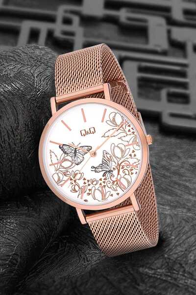 Q&Q Women's Straw Cord Wristwatch