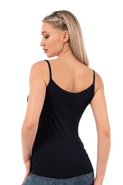 ÖZKAN underwear Özkan 2102 Țesătură de viscoză pentru femei, flexibilă, confortabilă, guler cu bretele, cu detalii de paiete Atlet