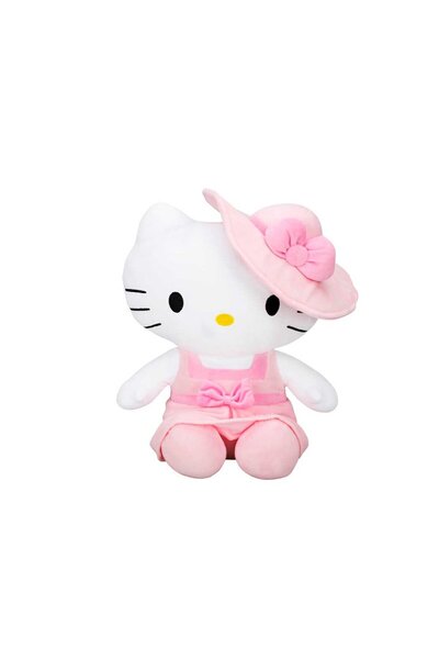 Nilly Toys 2089 Sun-Jhn-Sk-Peluch H Kitty Dress with Hat 36 cm Hkty Purple