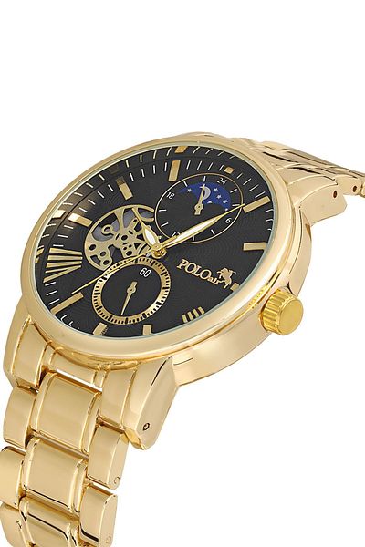 Polo Air Men's Wristwatch - Luxury Gold Black Color, Pl-0927E5X