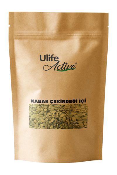 uLife Active New Crop Pumpkin Seeds - Raw and Salt Free 200 Gr.