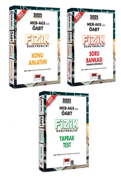 Yargı Yayınları Yargı Yayınları 2025 MEB-AGS ÖABT Fizik Öğretmenliği Konu-Sor...