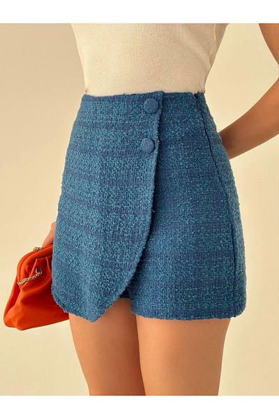 Bak Moda Fusta scurtă din țesătură tweed